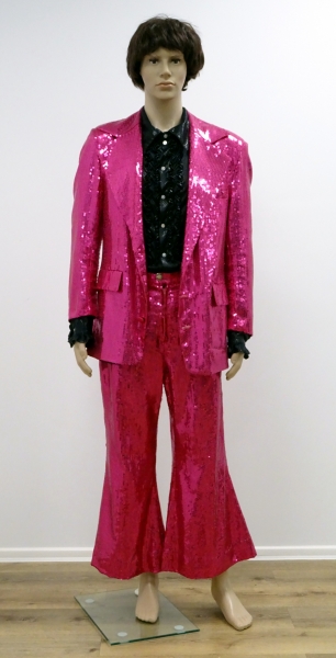 Disco-Hose, pink Pailletten